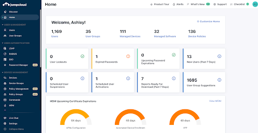 JumpCloud Directory Platform Admin Portal