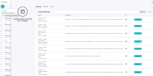 JumpCloud Command Gallery List