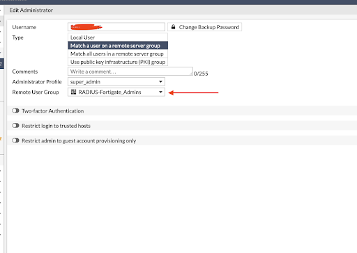 screenshot of FortiGate 60F
