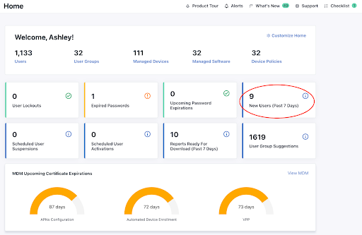 screenshot of JumpCloud homepage