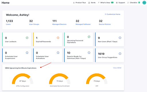 screenshot of JumpCloud homepage