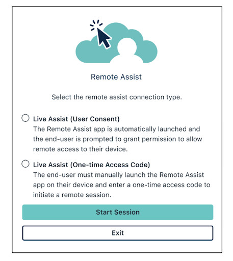 JumpCloud remote assist pop up
