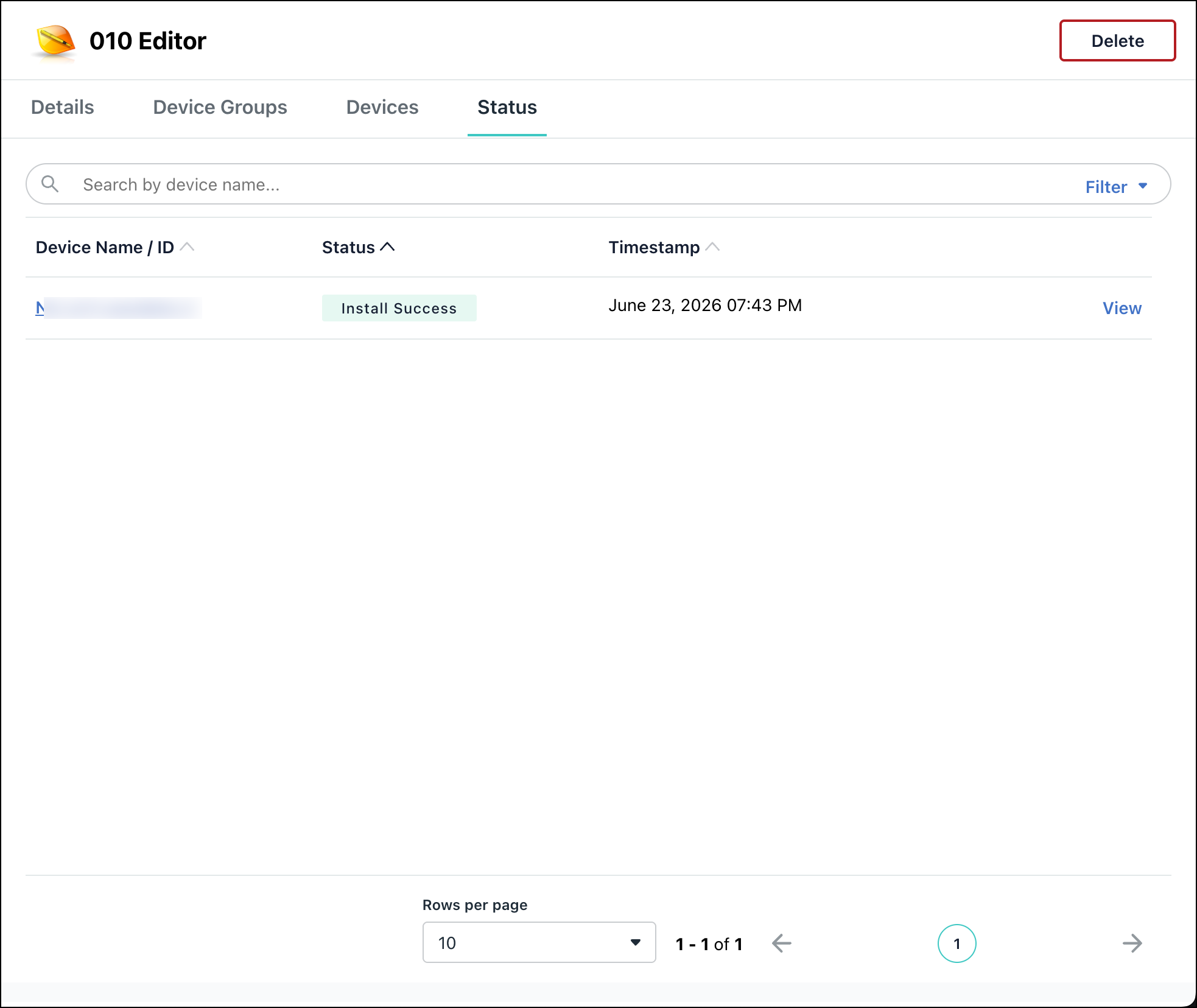 Status overlay for ADP Mobile Solutions showing command sent notifications and timestamps for specific devices.