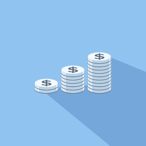 stacks of coins