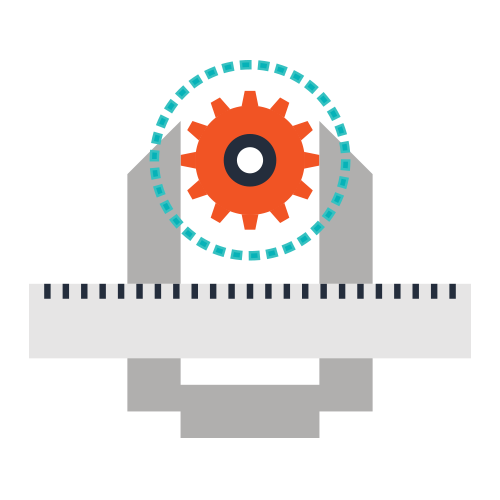 Red Gear With Wrench