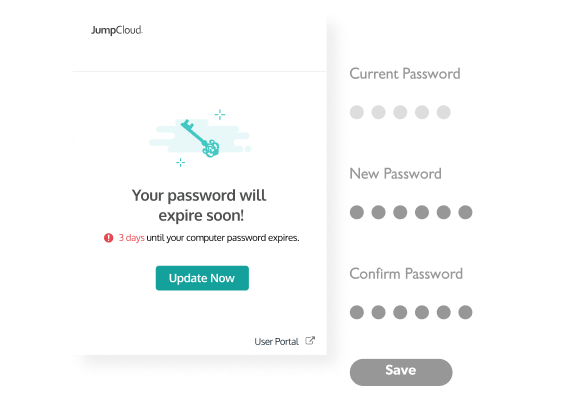 password expiration screen