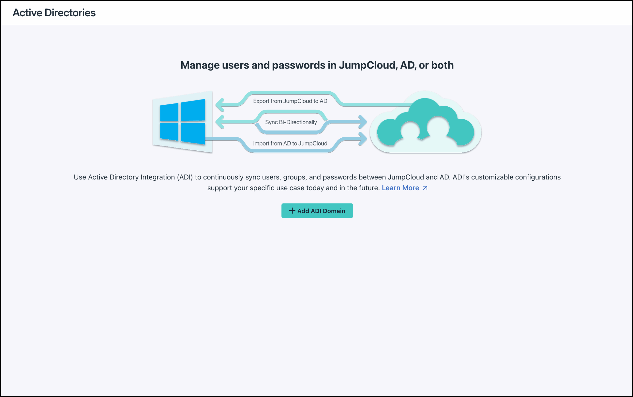 The image displays the ADI page.