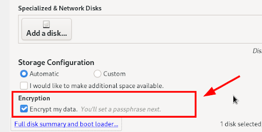 select encryption