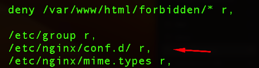screenshot of code