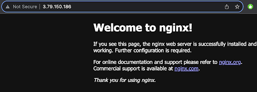 nginx welcome page