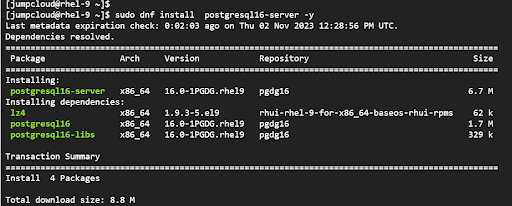 How to Install PostgreSQL 16 on RHEL 9