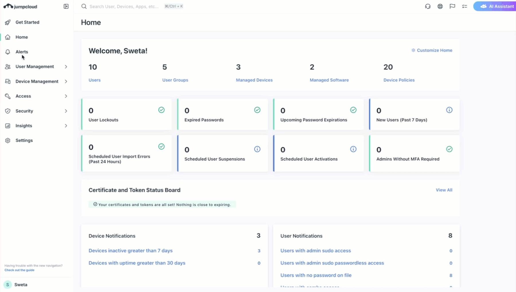 This contains a series of images displaying steps to create rules for generating alerts and notifications.