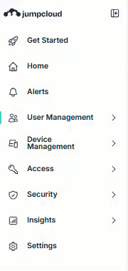 Admin portal collapse menu gif