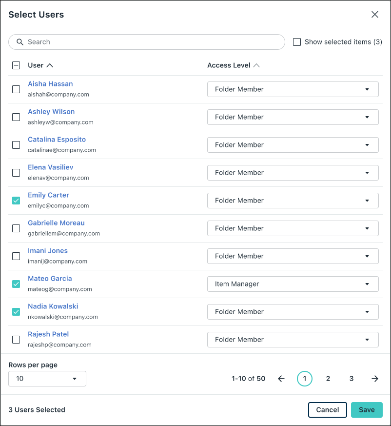 Add Users modal on JumpCloud admin portal