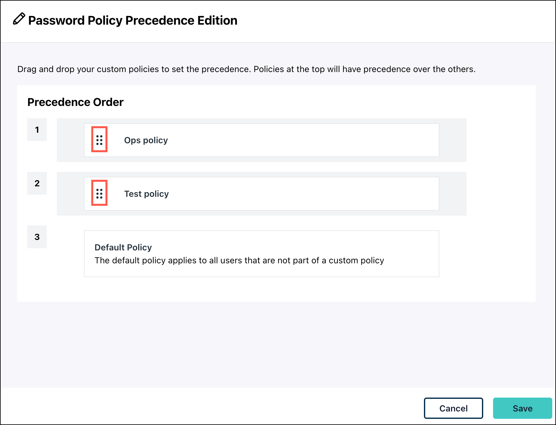 Password Policies Policy Precedence