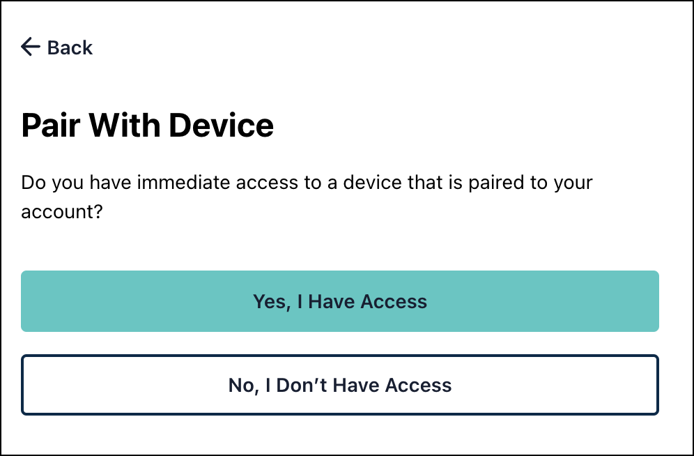 A screen capture showing 'Pair with device' pop-up.