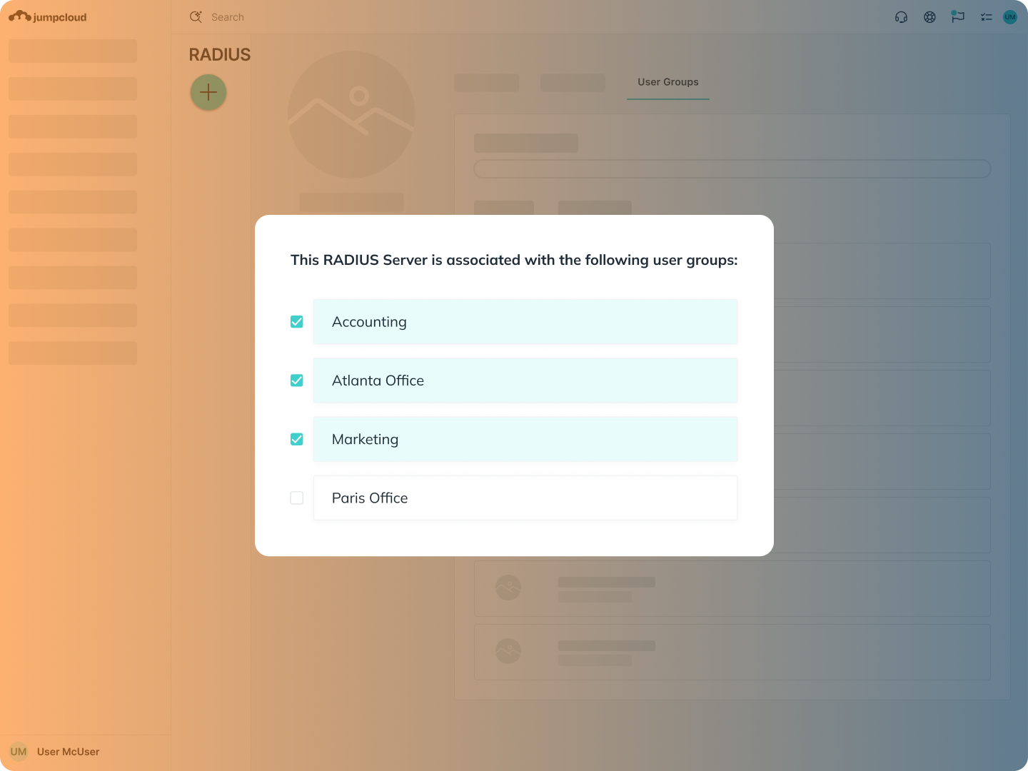 Cloud RADIUS from JumpCloud - No-Setup Network Control